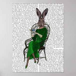 Póster Lady Bella Rabbit toma té
