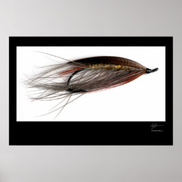 Póster Lady Caroline Salmon Fly Poster