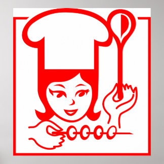 Póster Lady Chef