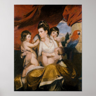 Póster Lady Cockburn y sus tres hijos mayores, 1773