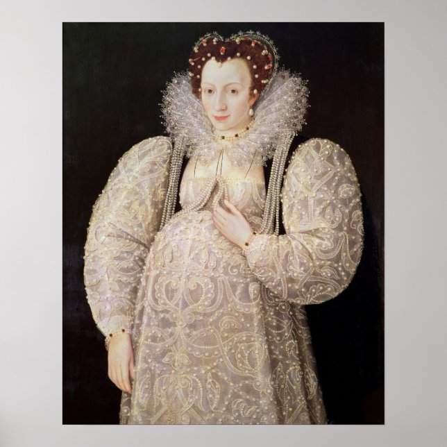 Póster Lady desconocida, c.1595-1600 (Frente)