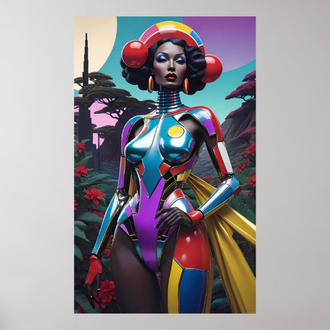 Póster Lady en el jardín soñador (Frente)