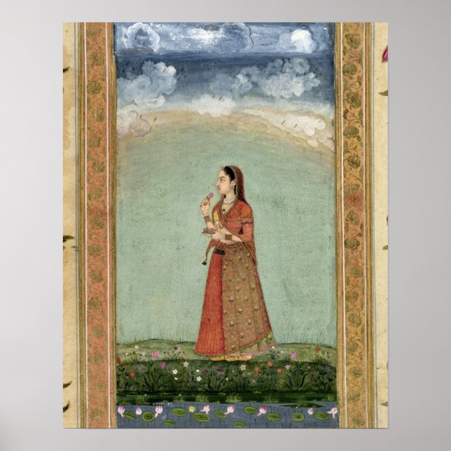 Póster Lady holding a bowl of roses, from the Small Clive (Frente)