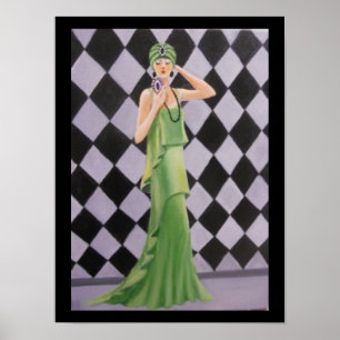 PÓSTER LADY IN GREEN