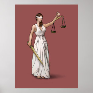 Póster Lady Justice - Marsala
