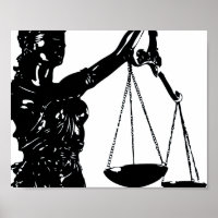 Lady Justice Poster Scales De Justicia Ley Imprent