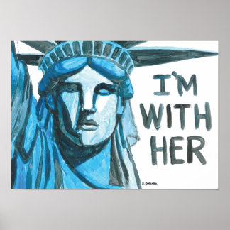 Póster Lady Liberty - Estoy con ella