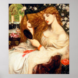 Póster Lady Lilith (Belleza asombrosa con el cabello larg