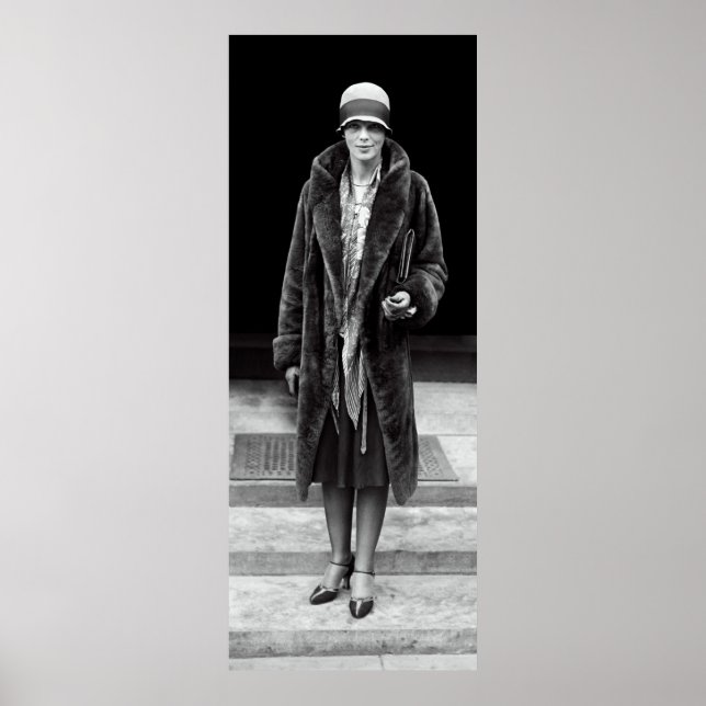 Póster "LADY LINDY" AMELIA EARHART en 1928 (Frente)