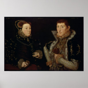 Póster Lady Mary Nevill and her son Gregory Fiennes
