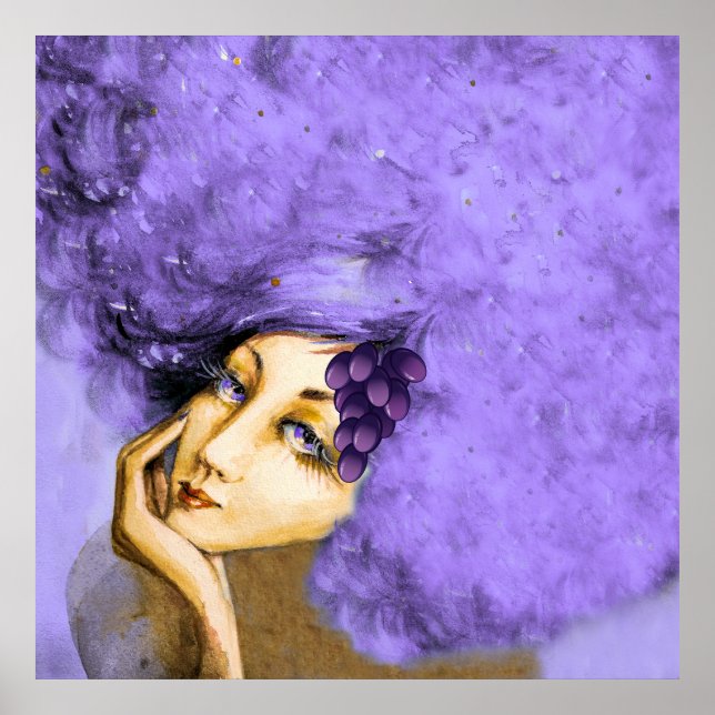 Póster Lady Merlot Art Poster (Frente)