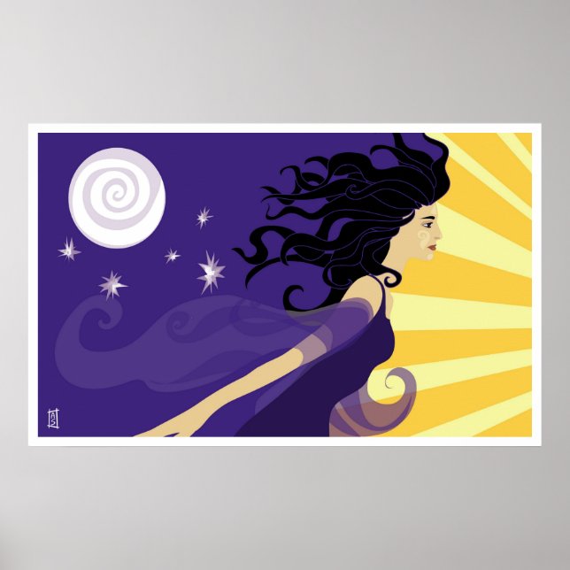 Póster Lady Night (Frente)