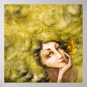 Póster Lady Papilionem