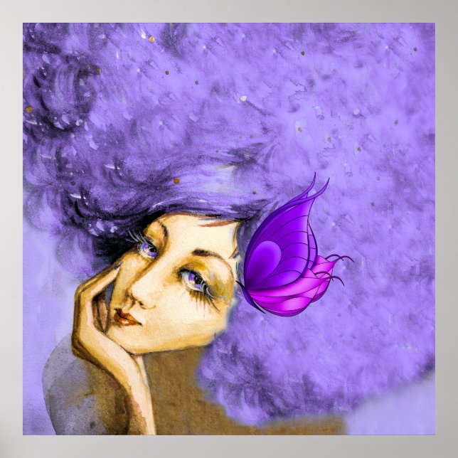 Póster Lady Papilionem Art (Frente)