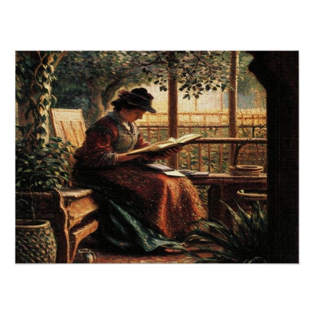 Póster Lady Reading (Anverso)