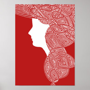 Póster Lady Red