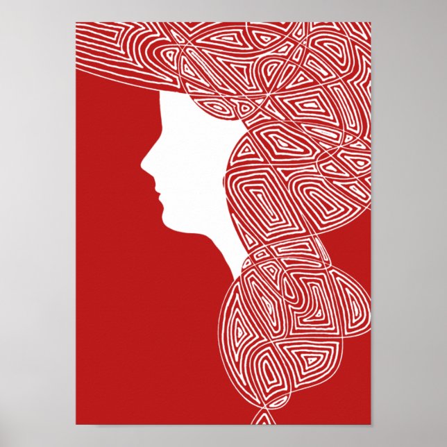 Póster Lady Red (Frente)