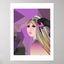 Póster Lady tiene el diseño creativo de LeeMarie