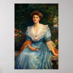 Póster Lady Violet Henderson por John William Waterhouse