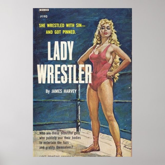 Póster Lady Wrestler (Frente)