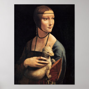 Póster Lady y Ermine