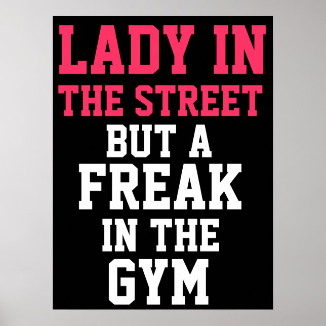 Póster Lady y Freak Motivation (Frente)