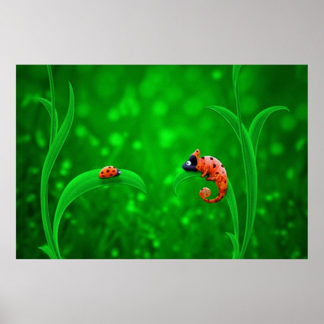 Póster Ladybug y Chameleon (Frente)