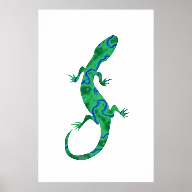 Póster Lagarto Verde (Frente)