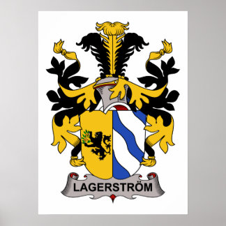 Póster Lagerstrom Family Crest
