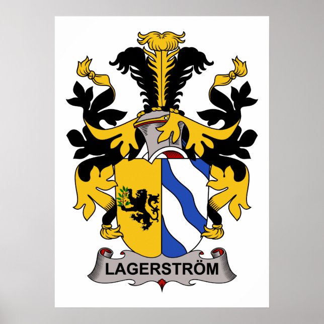 Póster Lagerstrom Family Crest (Frente)