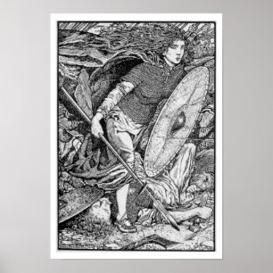 Póster Lagertha Viking Shield Maiden