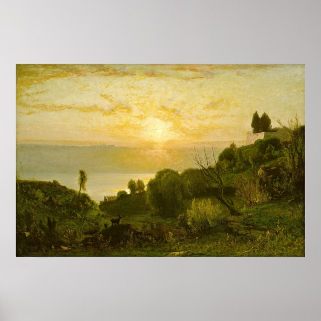 Póster Lago Albano - Poster Bella Artes de George Inness (Frente)