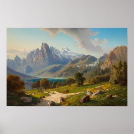 Póster Lago Alpino 