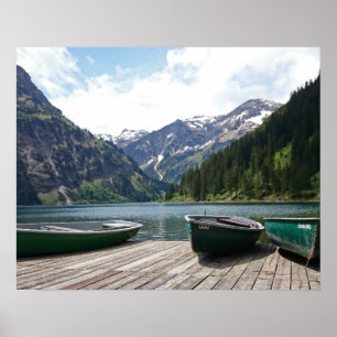 Póster Lago alpino