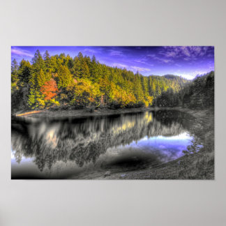 Póster Lago alpino