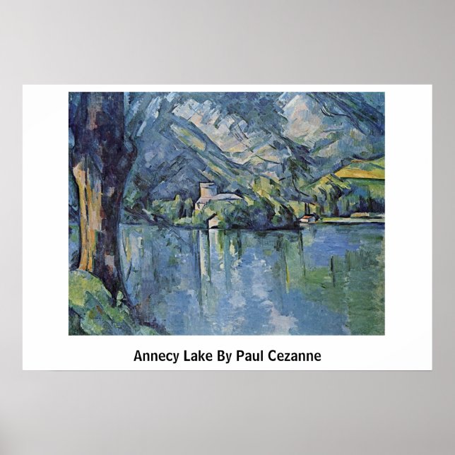 Póster Lago Annecy Por Paul Cezanne (Frente)