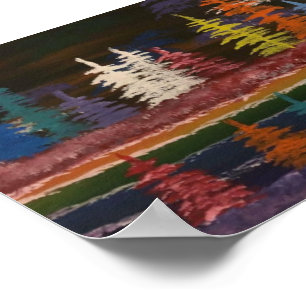 Póster Lago Arcoiris