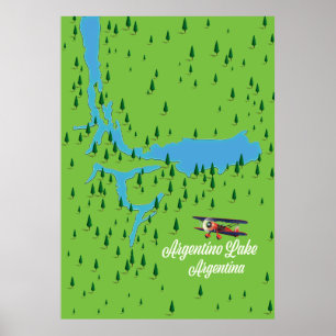 Póster lago Argentino Argentina