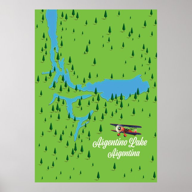 Póster lago Argentino Argentina (Frente)