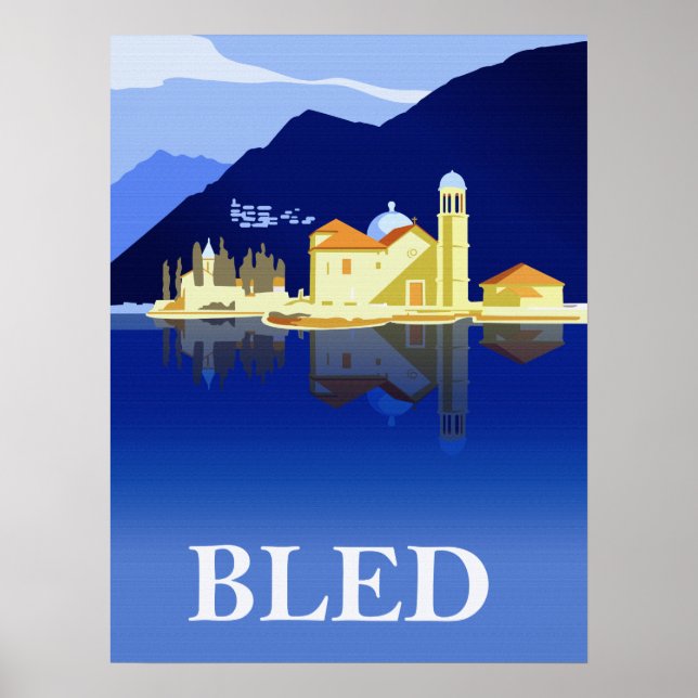 Póster Lago balanceado, reflejos del agua (Frente)