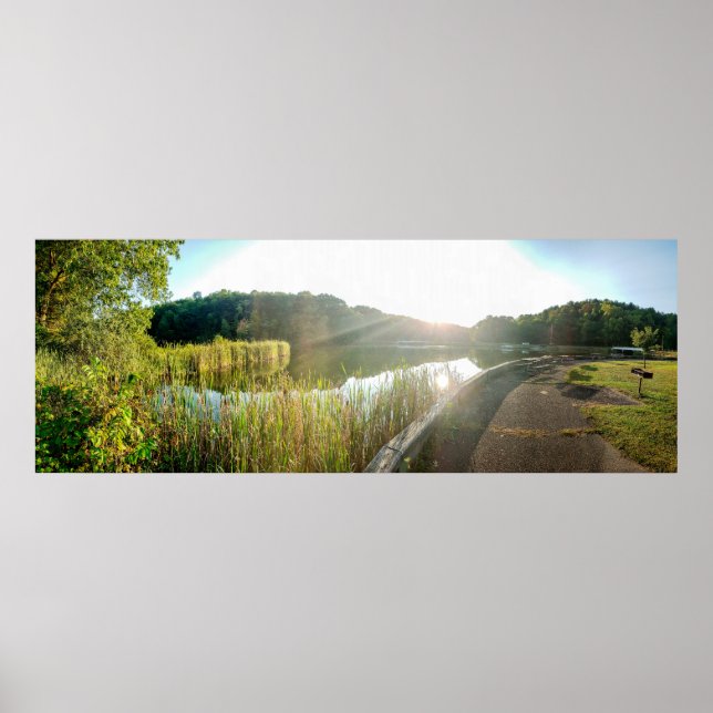 Póster Lago Belmont, Parque Estatal Barkcamp, Ohio (Frente)
