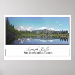 Póster Lago Bench