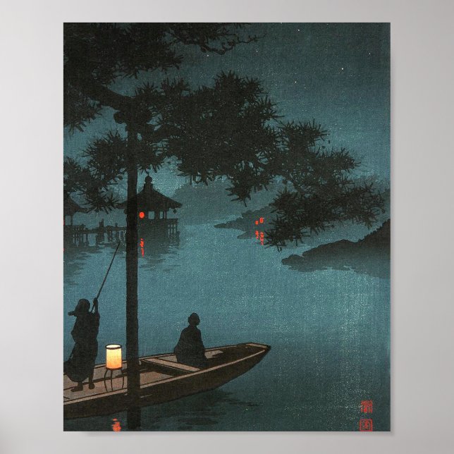 Póster Lago Biwa - Koho Shoda (Frente)