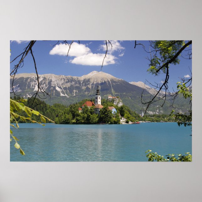 Póster Lago Bled, Eslovenia (Frente)