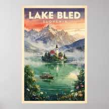 Lago Bled Eslovenia Viaje Antiguo