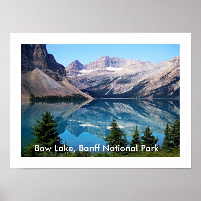 Póster Lago Bow, Parque Nacional Banff, Canadá (Frente)