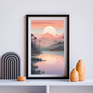 Póster Lago Celestial Serenidad