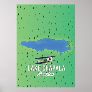 Póster lago Chapala México