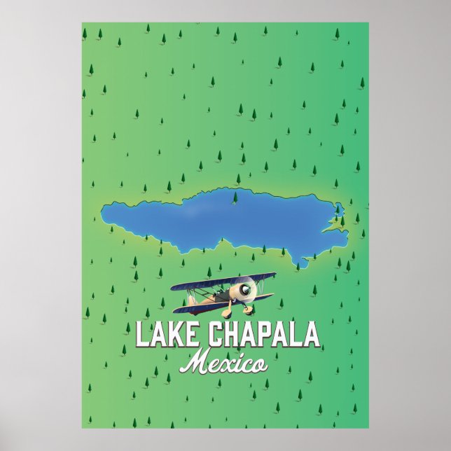 Póster lago Chapala México (Frente)
