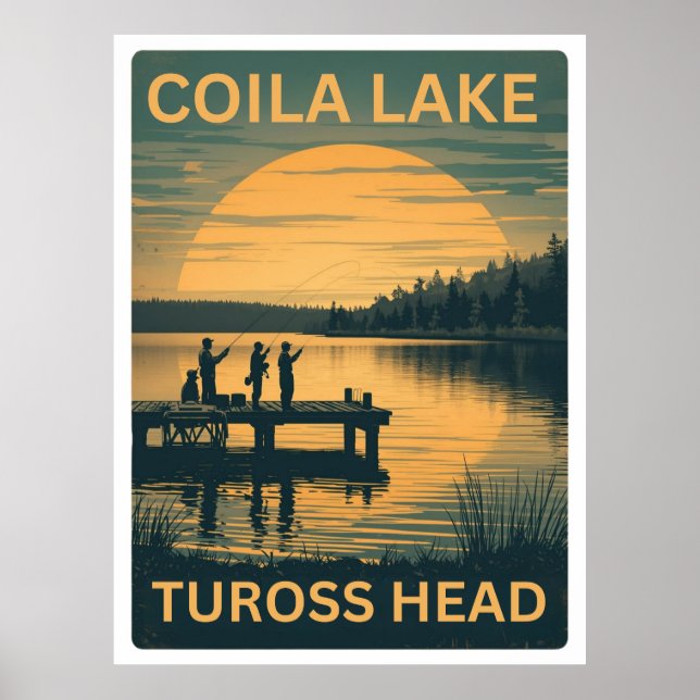 Póster Lago Coila, Tuross Head, NSW (Frente)